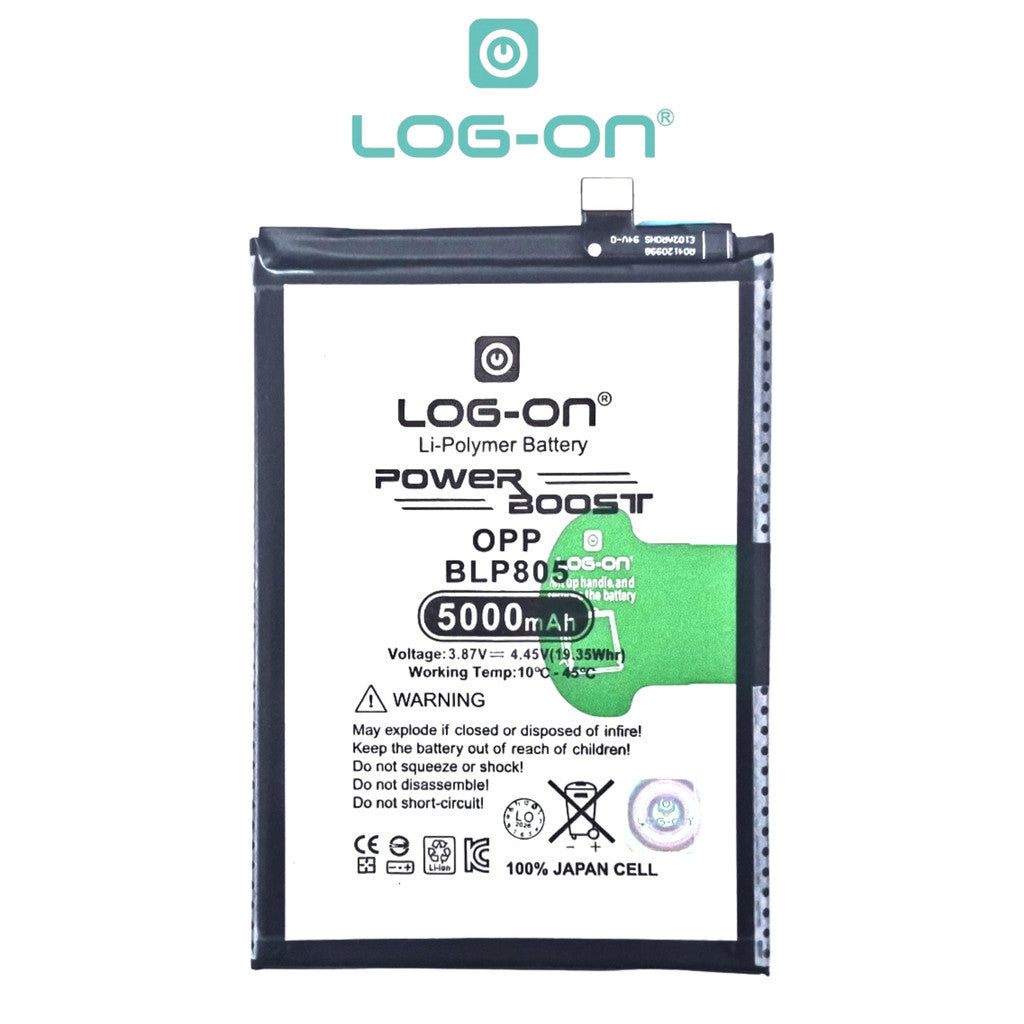 Log On - BLP-805 Oppo A16 / A32 2020 / A33 / A53 / A54 / A93 BLP805 Power Boost Double Protection IC Battery Baterai Batre