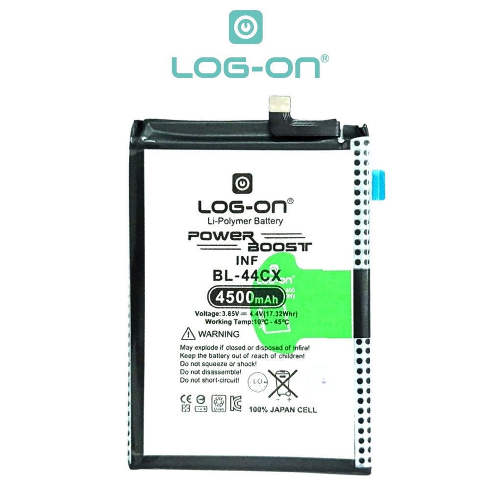 Baterai Log-on BL-44CX Untuk Infinix ZERO 8 Fast charging 45W Kapasitas 4500mAh garansi 1 tahun battery batre