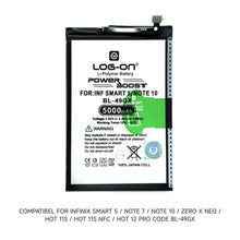 LOG ON BATERAI INFINIX SMART 5 BL-49GX/HOT 11S/NOTE 10 BATRE  BATTERY