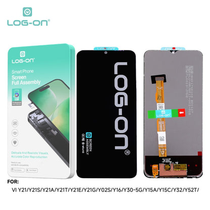 LOG-ON LCD FOR VIVO Y21 2021 / Y21A / Y21E / Y21G / Y21S / Y21T / Y16 / Y30 5G / Y15A HD+ FULLSET ORIGINAL OEM free lem