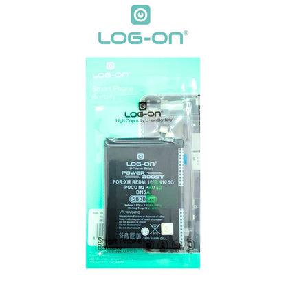 Baterai Log on BN5A Untuk Xiaomi Redmi 10 4G / Note 10 5G / Poco M3 Pro 5G BN-5A Power Boost 5000mAh Original 1 Tahun garansi Battery Batre