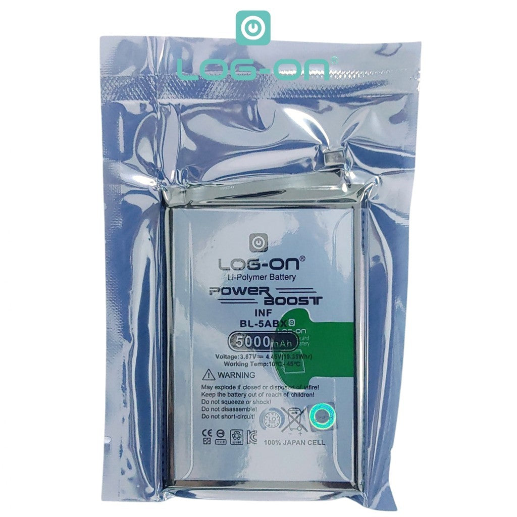 Baterai Log On BL-5ABX Untuk Infinix Hot 50 4G ( X6882 ) / hot 50i BL5ABX Power Boost - Kapasitas 5000mAh 1 Tahun Garansi Battery Batre