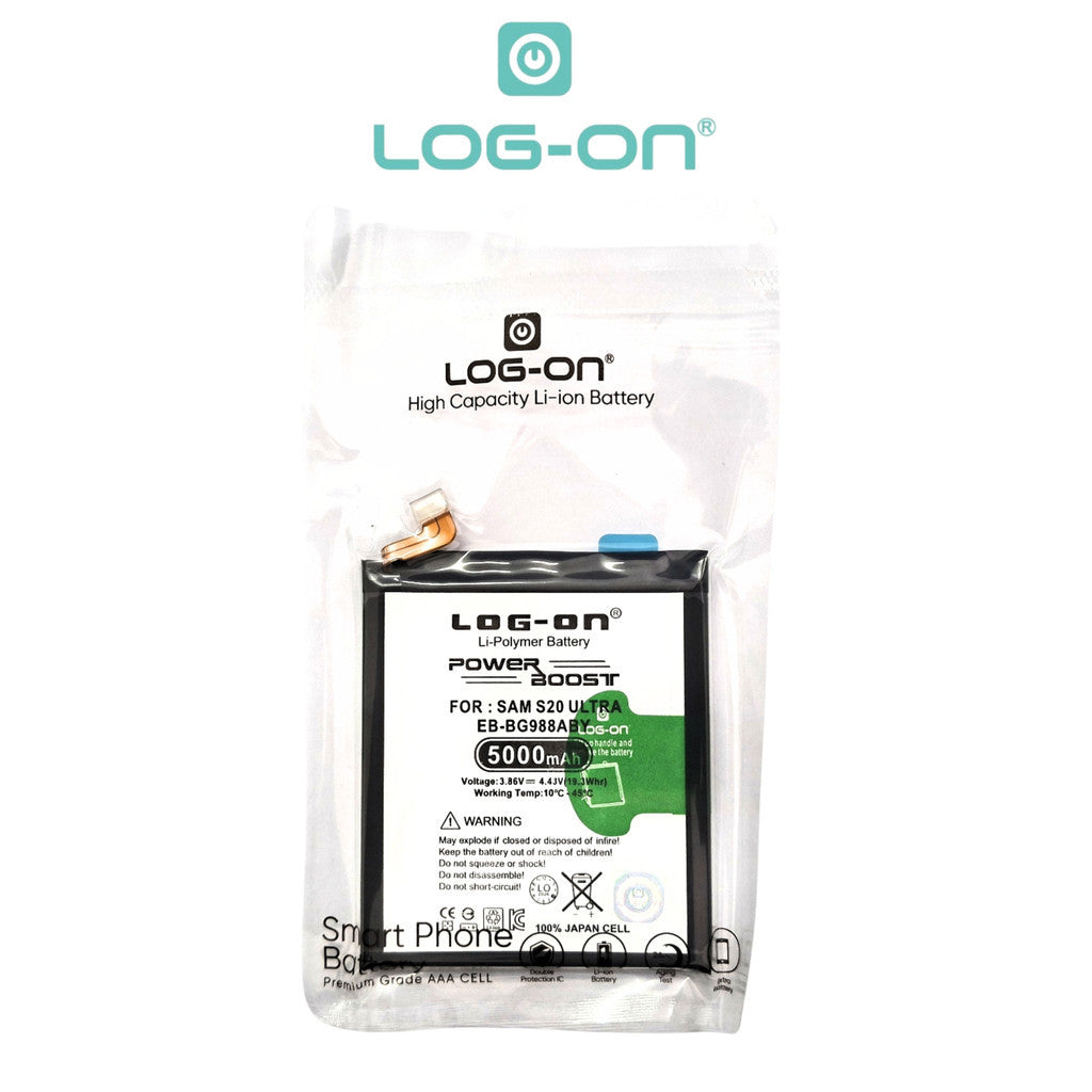 Baterai Log on EB-BG988ABY Untuk SAMSUNG S20 ULTRA Power Boost Original Battery Baterai Batre