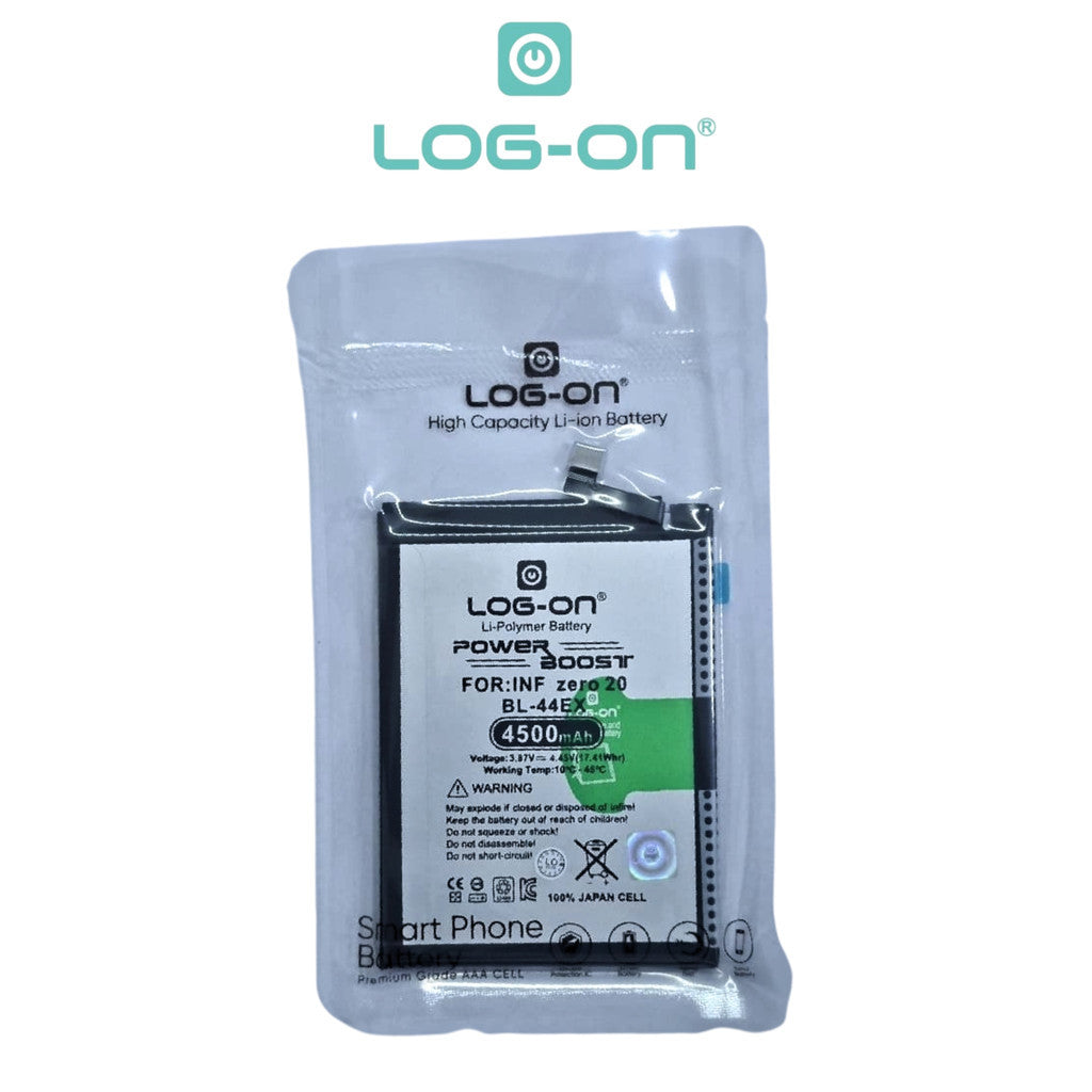 Log On - BL44EX Infinix Zero 20 5G (X6821) / Zero X Pro (X6810 / X6811) Power Boost Original Battery Baterai Batre - 1 Tahun Garansi