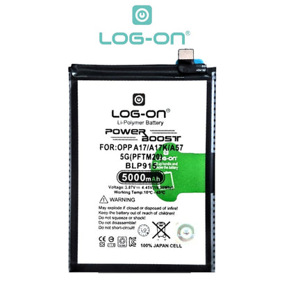 Baterai Log on BLP915 Untuk Oppo A17 / A17K / A57 5G PFTM20 Kapasitas 5000mAh 1 Tahun Garansi Battery Batre