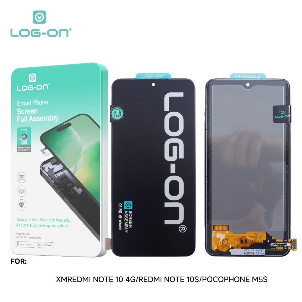 LOG-ON LCD UNTUK XIAOMI REDMI NOTE 10 4G / NOTE 10S / POCO M5S FULLSET TOUCHSCREEN GARANSI TEST 7 HARI