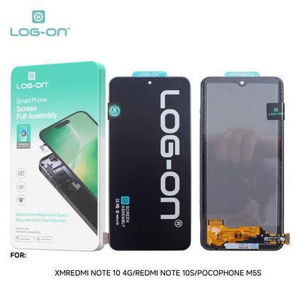 LOG-ON LCD UNTUK XIAOMI REDMI NOTE 10 4G / NOTE 10S / POCO M5S FULLSET TOUCHSCREEN GARANSI TEST 7 HARI