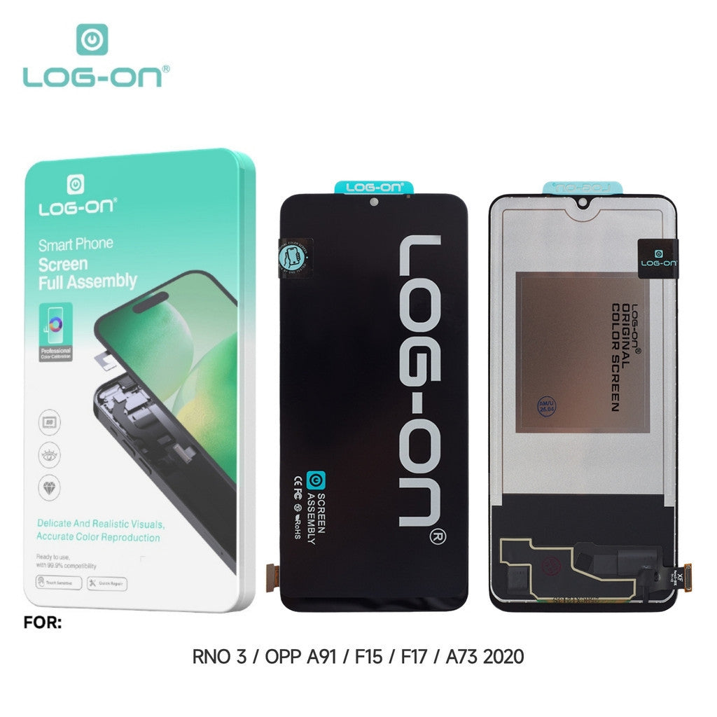 LOG ON LCD UNTUK OPPO RENO 3 (CPH2043) / F15 (CPH2001) / F17 (CPH2095) FULLSET TOUCHSCREEN