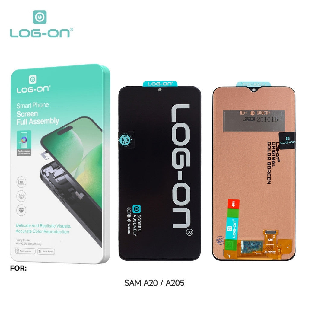 LOG ON LCD UNTUK SAMSUNG A20 (A205) FULLSET TOUCHSCREEN
