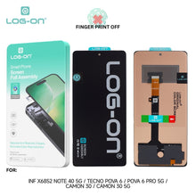 LOG ON LCD UNTUK INFINIX NOTE 40 5G (X6852) / TECNO POVA 6 / POVA 6 PRO 5G / CAMON 30 (CL6/CL6K) / CAMON 30 PRO 5G (CL7/CL7K) FULLSET TOUCHSCREEN