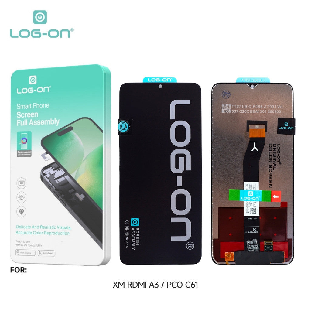 LOG ON LCD UNTUK XIAOMI REDMI A3 / POCO C61 FULLSET TOUCHSCREN