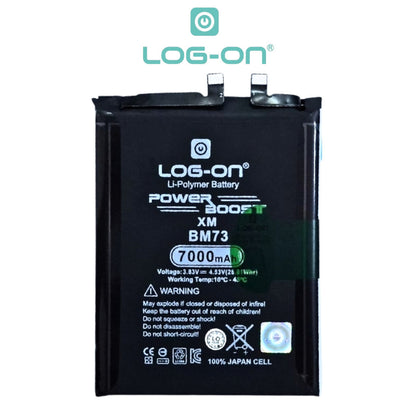 Baterai Log on BM73 Untuk XIAOMI REDMI NOTE 15 PRO PLUS Fast Charging 90W Kapasitas 7000MAH 1 Tahun Garansi Battery Batre