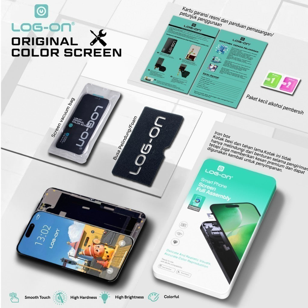 LOG-ON LCD UNTUK REALME C30 / REALME C33 / NARZO 50i PRIME FULLSET TOUCHSCREEN GARANSI TEST 7 HARI