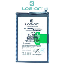 Baterai Log On BL-49NT Untuk Tecno Spark GO 1 / Spark Go 2 / Spark GO 3 Power Boost 5000mAh Original1 Tahun Garansi Battery Batre