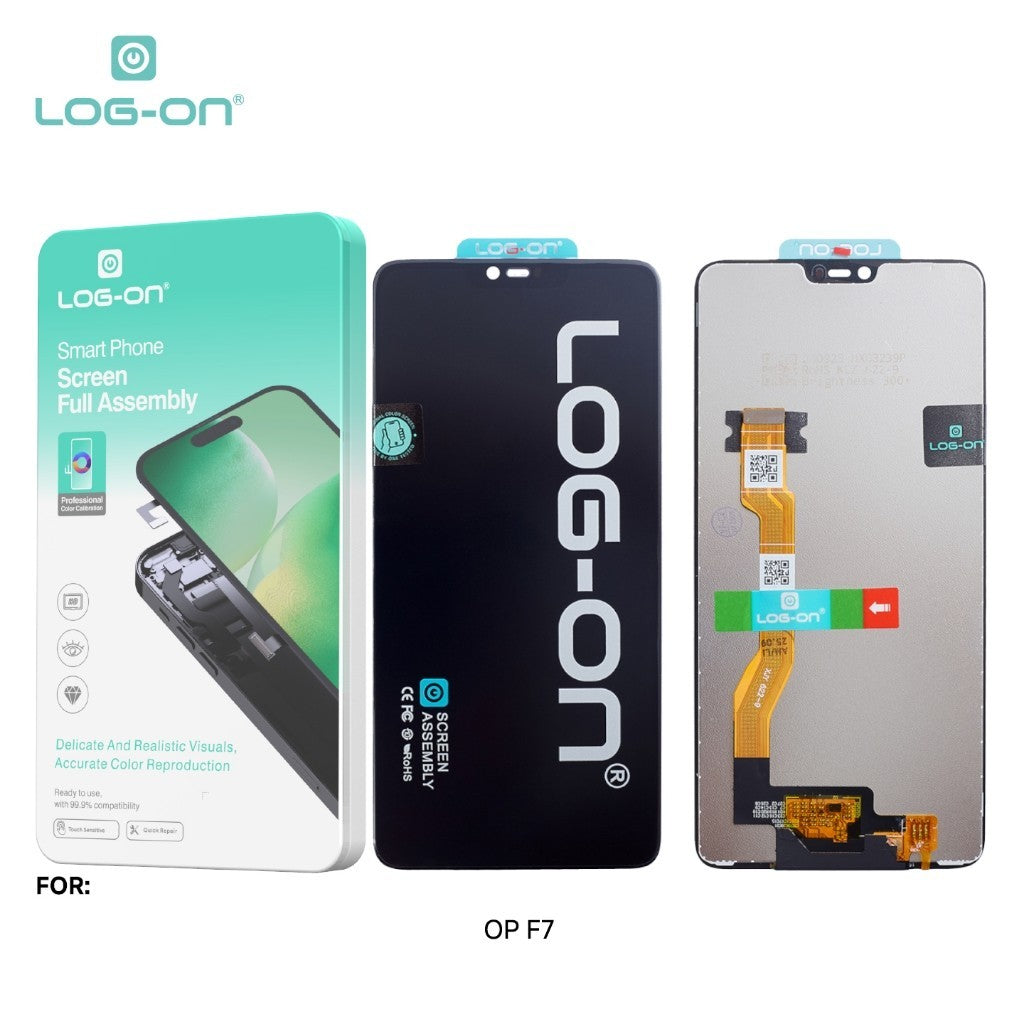 LOG-ON LCD UNTUK OPPO F7 FULLSET TOUCHSCREEN GARANSI TEST 7 HARI