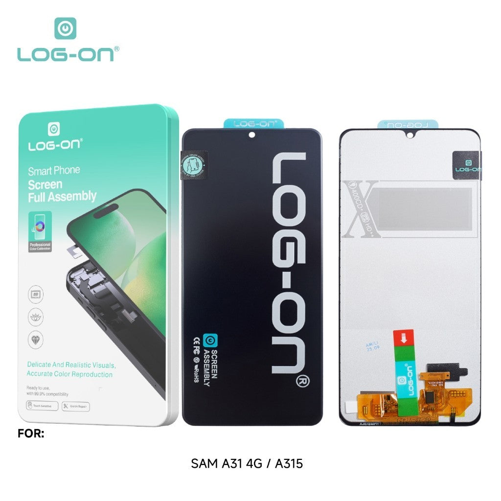 LOG-ON LCD UNTUK SAMSUNG A31 4G A315 FULLSET TOUCHSCREEN GARANSI TEST 7 HARI