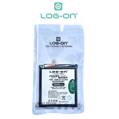 Baterai Log on EB-BG998ABY Untuk Samsung S21 ULTRA G998 Kapasitas 5000mAh Garansi 1 Tahun Battery Batre
