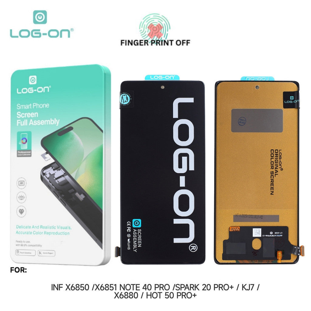 LOG ON LCD UNTUK INFINIX NOTE 40 PRO (4G/5G) / HOT 50 PRO PLUS / TECNO SPARK 20 PRO PLUS / INFINIX ZERO 40 4G FULLSET TOUCHSCREEN