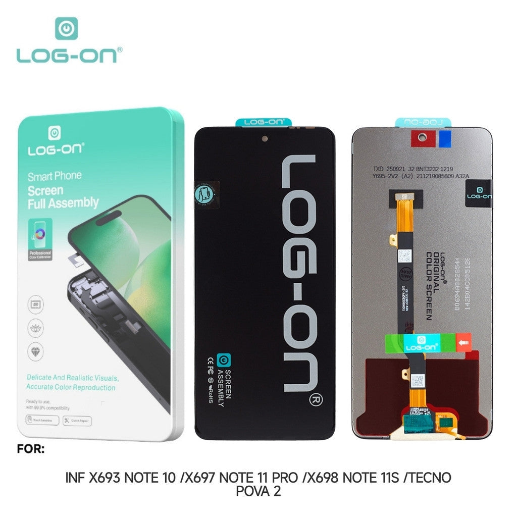 LOG ON LCD UNTUK INFINIX NOTE 10 / NOTE 10 RRO / NOTE 11S / TECNO POVA 2 FULLSET TOUCHSCREEN