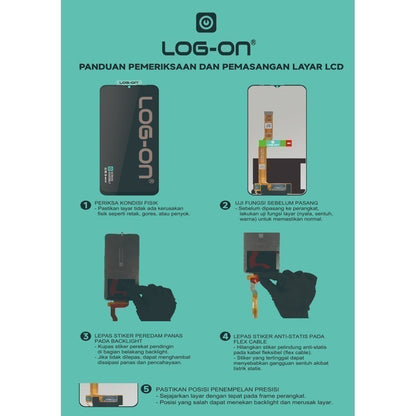 LOG-ON LCD UNTUK OPPO A78 4G / RENO 7 / RENO 8 / RENO 8T INCELL FULLSET TOUCHSCREEN GARANSI TEST 7 HARI