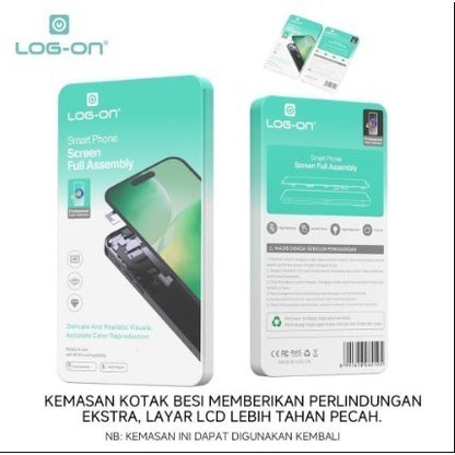LOG ON LCD UNTUK INFINIX HOT 8 / HOT 8 LITE X650 / X650C / X650B FULLSET TOUCHSCREEN ORIGINAL GARANSI TEST