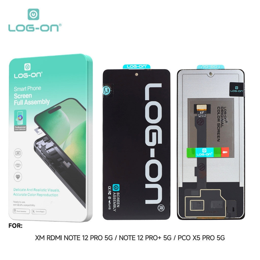 LOG ON LCD UNTUK XIAOMI REDMI NOTE 12 PRO 5G / NOTE 12 PRO PLUS / POCO X5 PRO 5G FULLSET TOUCHSCREEN