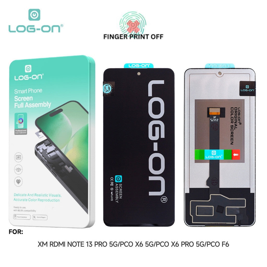 LOG ON LCD UNTUK XIAOMI REDMI NOTE 13 PRO 5G B/ POCO X6 5G / POCO X6 PRO 5G / POCO F6 FULLSET TOUCHSCREEN