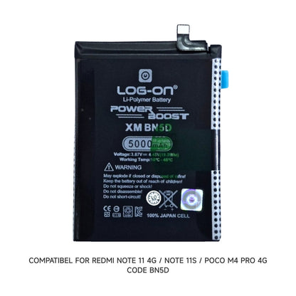 Log On - BN5D Xiaomi Redmi Note 11 4G / Note 11s / Poco M4 Pro 4G BN-5D Power Boost Original Battery Baterai Batre