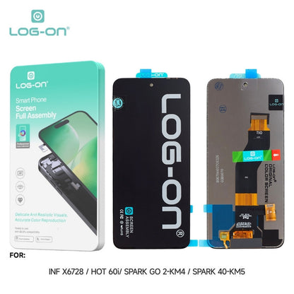 LOG ON LCD UNTUK INFINIX HOT 60 (X6726) / HOT 60i (X6728 / X6728B) / NOTE 50X (X6857B) / SPARK GO 2 / SPARK 40 4G FULLSET TOUCHSCREEN