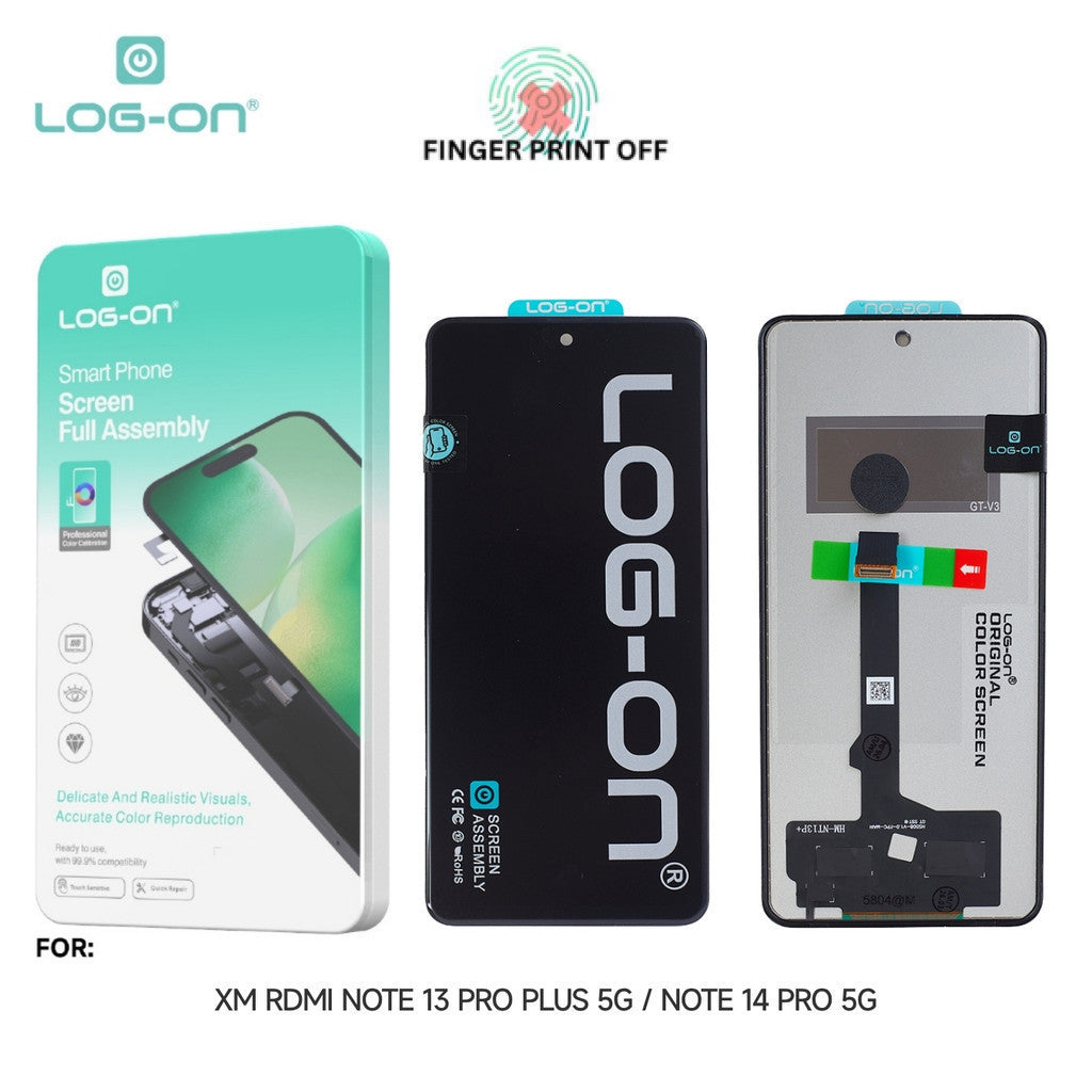 LOG ON LCD UNTUK XIAOMI REDMI NOTE 14 PRO 5G / NOTE 13 PRO PLUS FULLSET TOUCHSCREEN