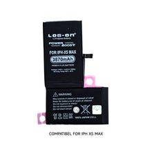 Baterai Log On - Untuk IPHONE XS MAX Power Plus - Kapasitas 3870mAh Battery Batre - 1 Tahun Garansi