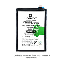 Baterai Log on BLP915 Untuk Oppo A17 / A17K / A57 5G PFTM20 Kapasitas 5000mAh 1 Tahun Garansi Battery Batre