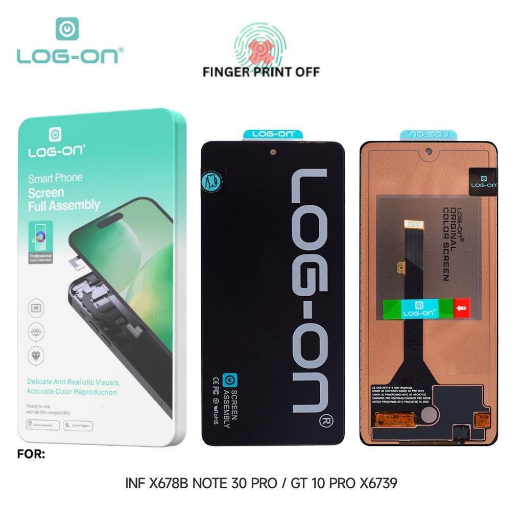 LOG ON LCD UNTUK INFINIX NOTE 30 PRO X678B / GT 10 PRO X6739 FULLSET TOUCHSCREEN