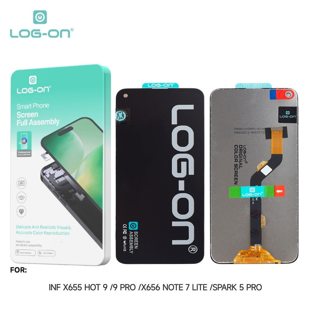 LOG ON LCD UNTUK INFINIX  HOT 9 / HOT 9 PRO / NOTE 7 LITE / TECNO SPARK 5 PRO FULLSET TOUCHSCREEN