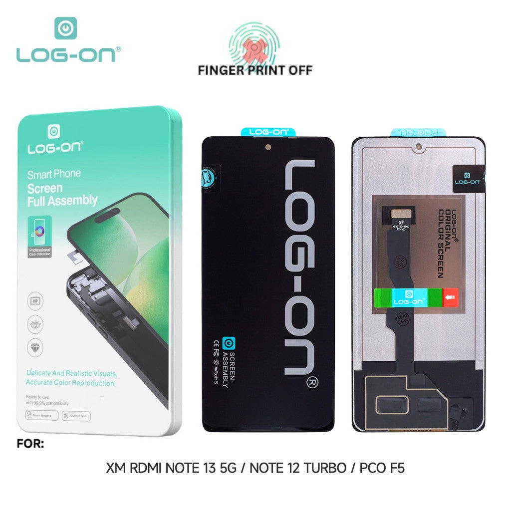 LOG ON LCD UNTUK XIAOMI REDMI NOTE 13 5G / NOTE 12 TURBO / POCO F5 FULLSET TOUCHSCREEN