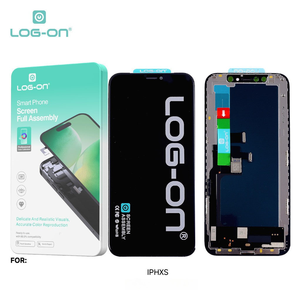 LOG-ON LCD ( OLED ) FOR IPHONE X / XR / XS / XS MAX FULLSET TOUCHSCREEN ORIGINAL