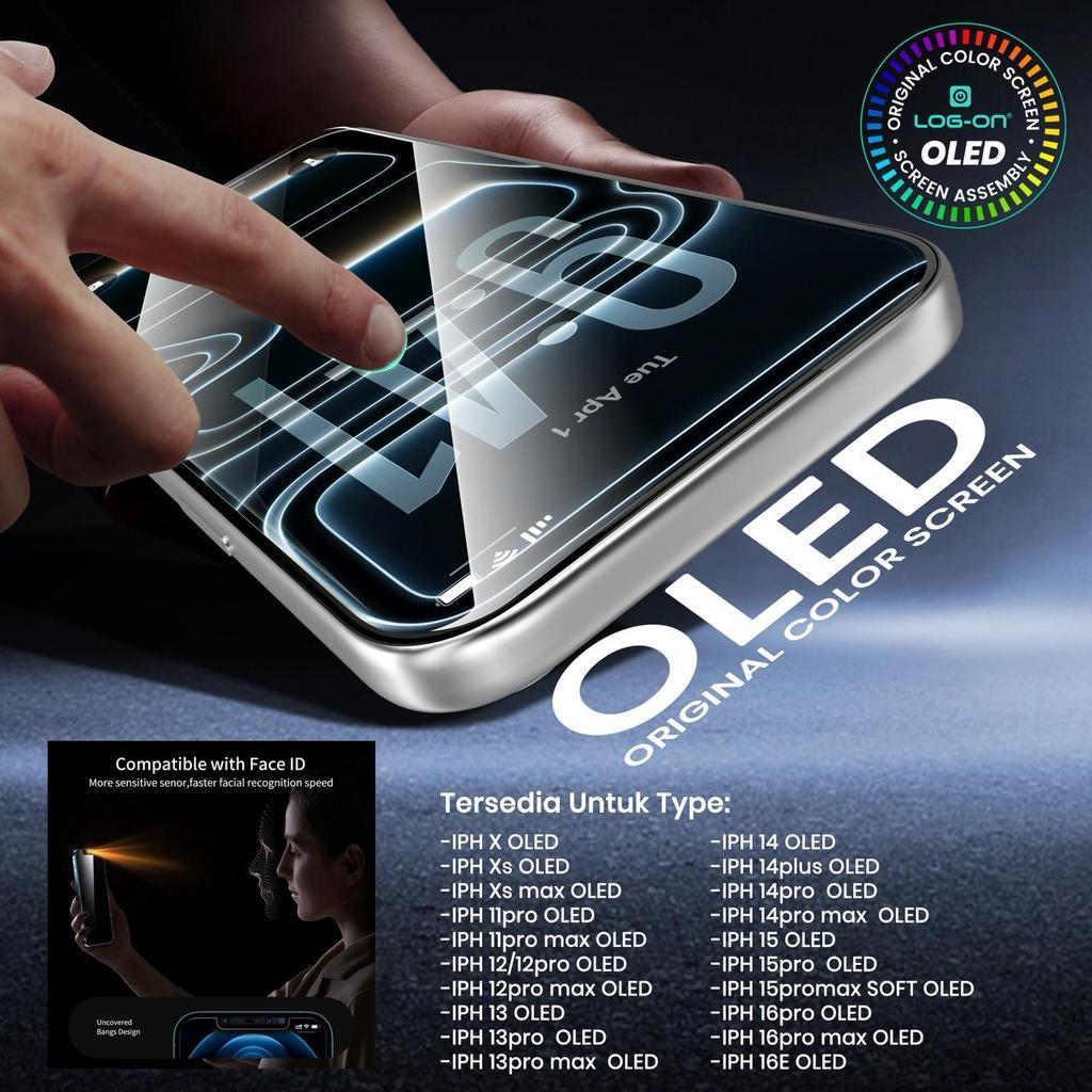 LOG ON LCD (OLED) FOR IPHONE 13 / IPHONE 13 PRO / IPHONE 13 PRO MAX FULLSET TOUCHSCREEN ORIGINAL