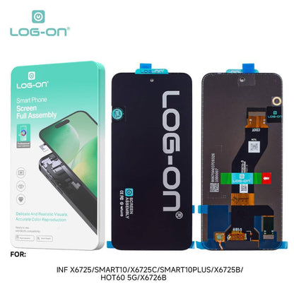LOG ON LCD FOR INFINIX SMART 10 X6725 / SMART 10 PLUS X6725C X6735B / HOT 60 5G X6726 HD+ FULLSET ORIGINAL OEM