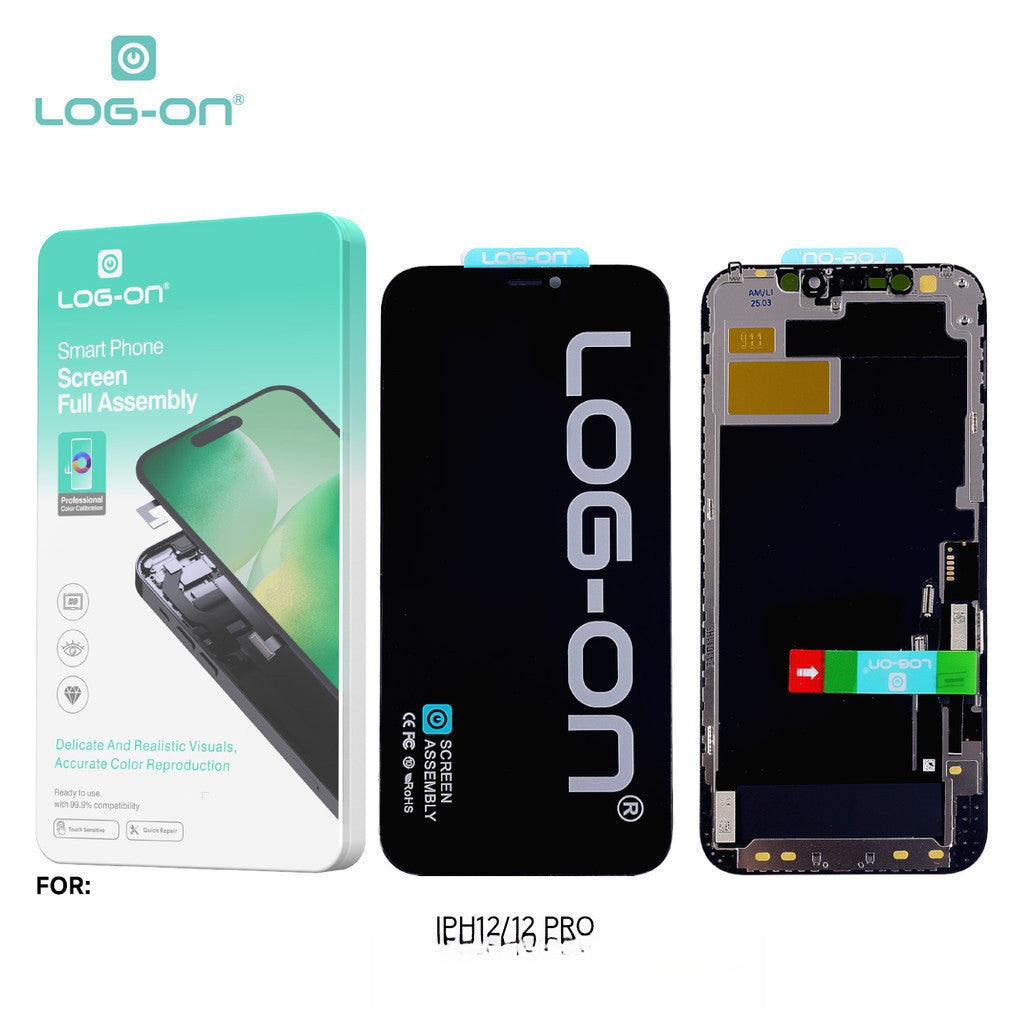 LOG ON LCD (OLED) FOR IPHONE 12 / 12 PRO /  IPHONE 12 PRO MAX FULLSET TOUCHSCREEN ORIGINAL