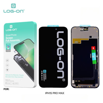 LOG ON LCD (OLED) FOR IPHONE 15 / IPHONE 15 PRO / IPHONE 15 PRO MAX FULLSET TOUCHSCREEN OEM
