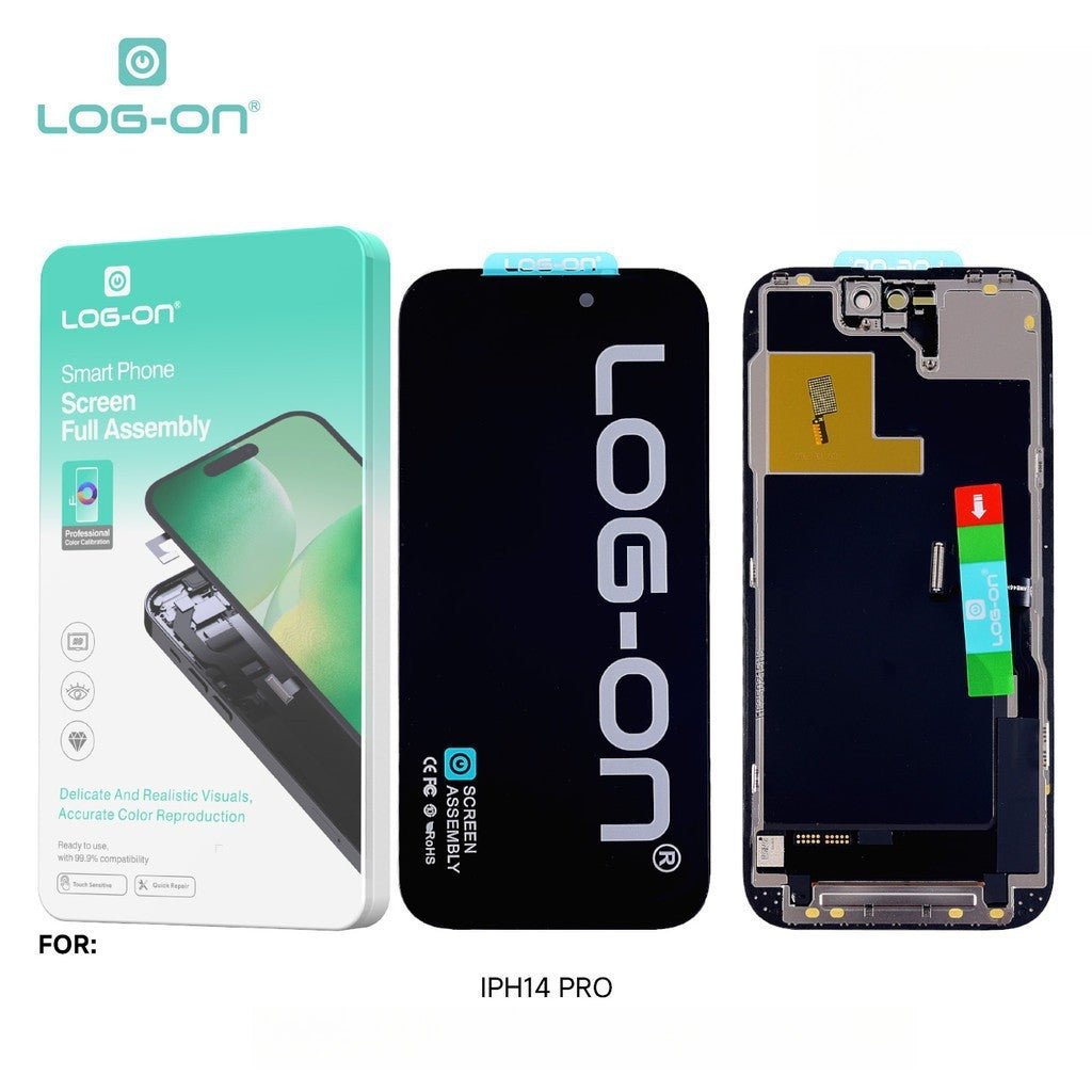 LOG ON LCD (OLED) FOR IPHONE 14 / IPHONE 14 PLUS / IPHONE 14 PRO /  IPHONE 14 PRO MAX TOUCHSCREEN ORIGINAL