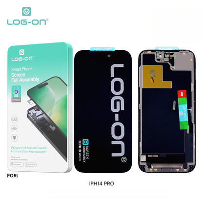 LOG ON LCD (OLED) FOR IPHONE 14 / IPHONE 14 PLUS / IPHONE 14 PRO /  IPHONE 14 PRO MAX TOUCHSCREEN ORIGINAL