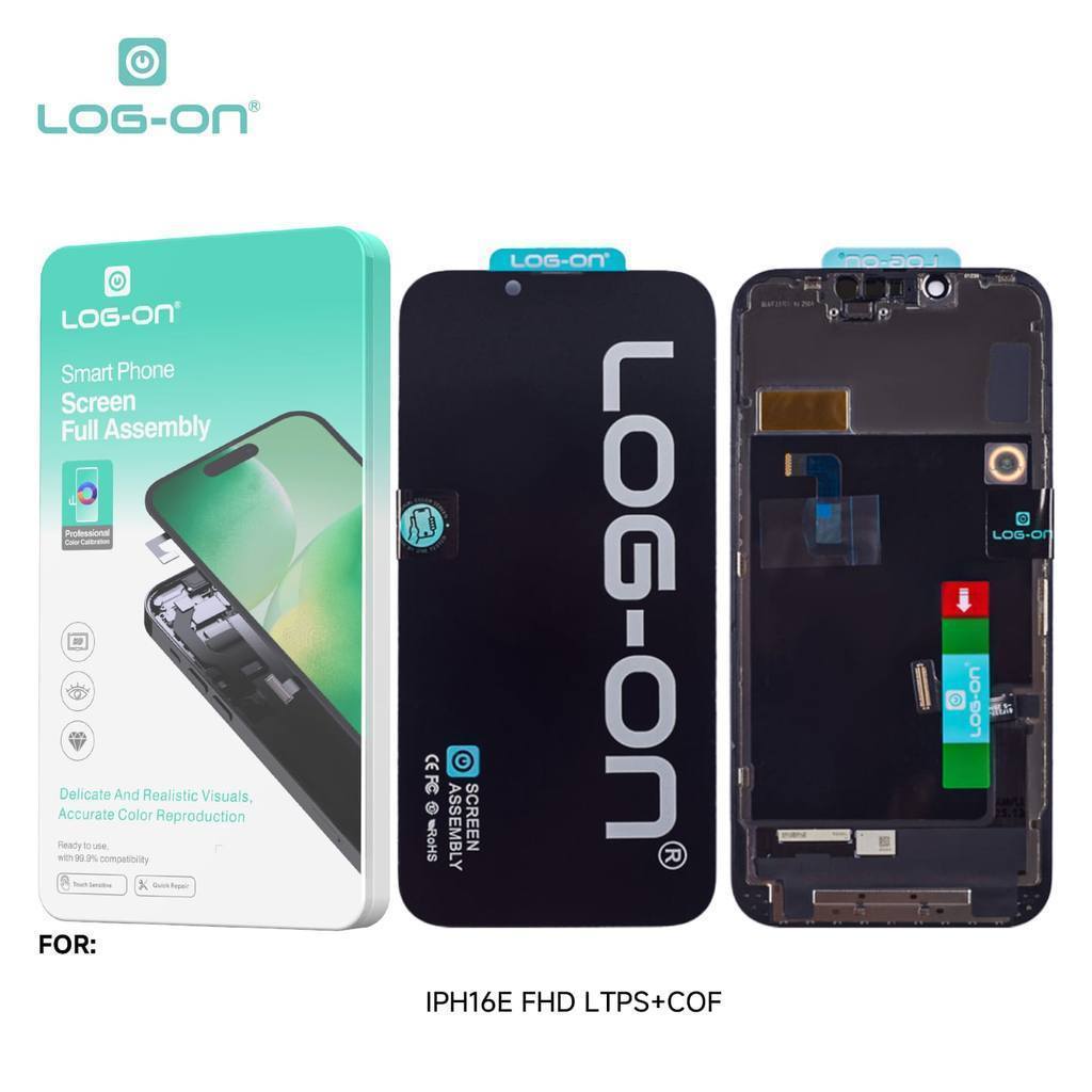LOG ON LCD (OLED) FOR IPHONE 16 / IPHONE 16E / IPHONE 16 PLUS / IPHONE 16 PRO / IPHONE 16 PRO MAX FULLSET ORIGINAL OEM