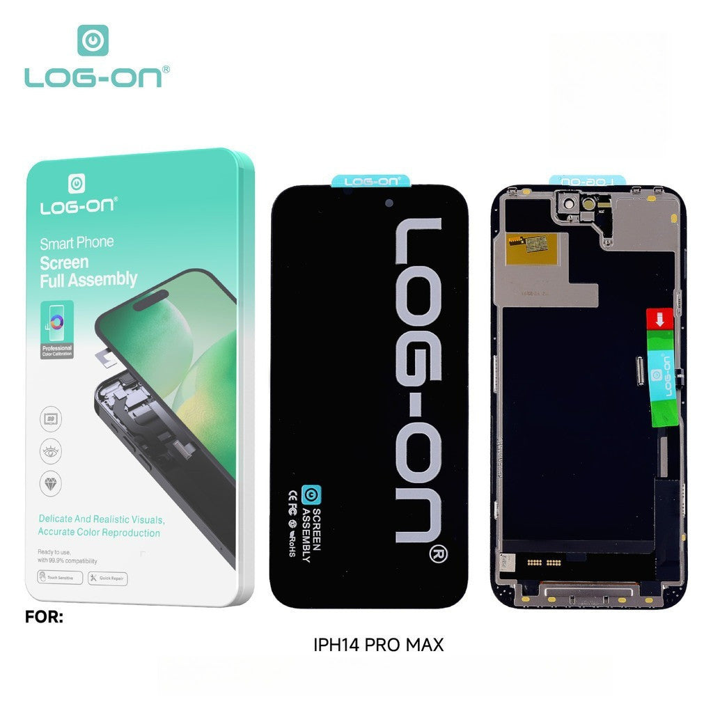 LOG ON LCD (OLED) FOR IPHONE 14 / IPHONE 14 PLUS / IPHONE 14 PRO /  IPHONE 14 PRO MAX TOUCHSCREEN ORIGINAL
